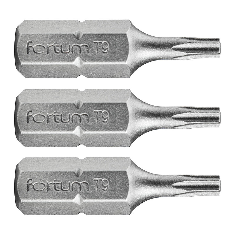 Fortum 4741409 - Bit torx 3ks, T 9x25mm