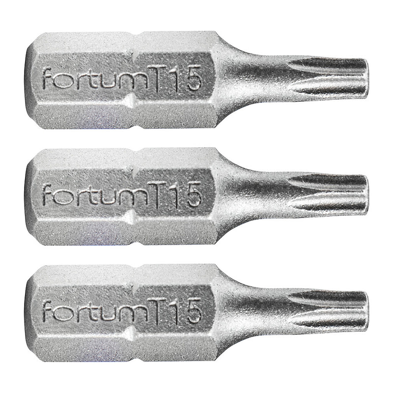 Fortum 4741415 - Bit torx 3ks, T 15x25mm