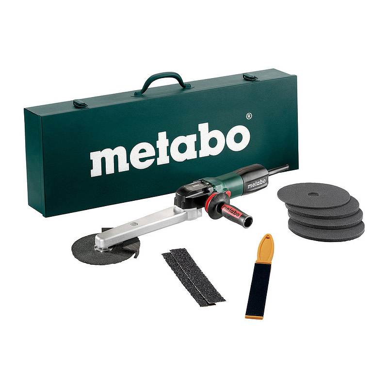 Metabo 602265500 - KNSE 9-150 Set - Brúska na kútové zvary, Nosná skrinka z oceľového plechu
