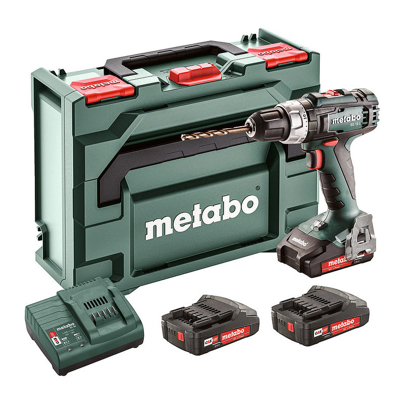 Metabo 602321540 - BS 18 L Set - AKU vŕtačka so skrutkovačom, 18V 3x2Ah Li-Power, Nabíjačka SC 30, metaBOX 145, s 3 Li-Power akumulátorovými zdrojmi (18 V/2,0 Ah)