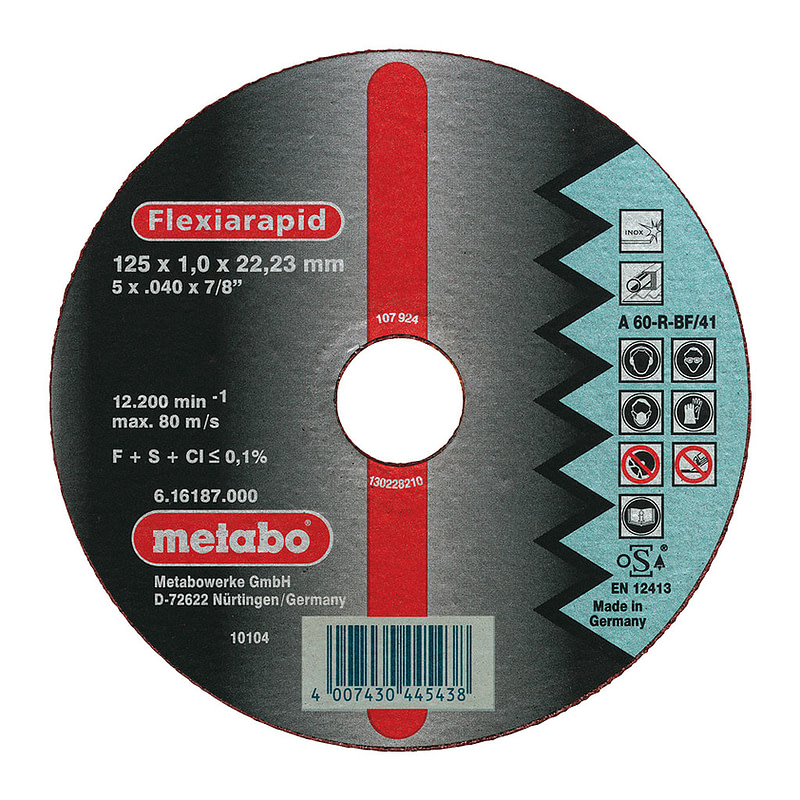 Metabo 616187000 - Flexiarapid 125x1,0x22,23 Inox, TF 41