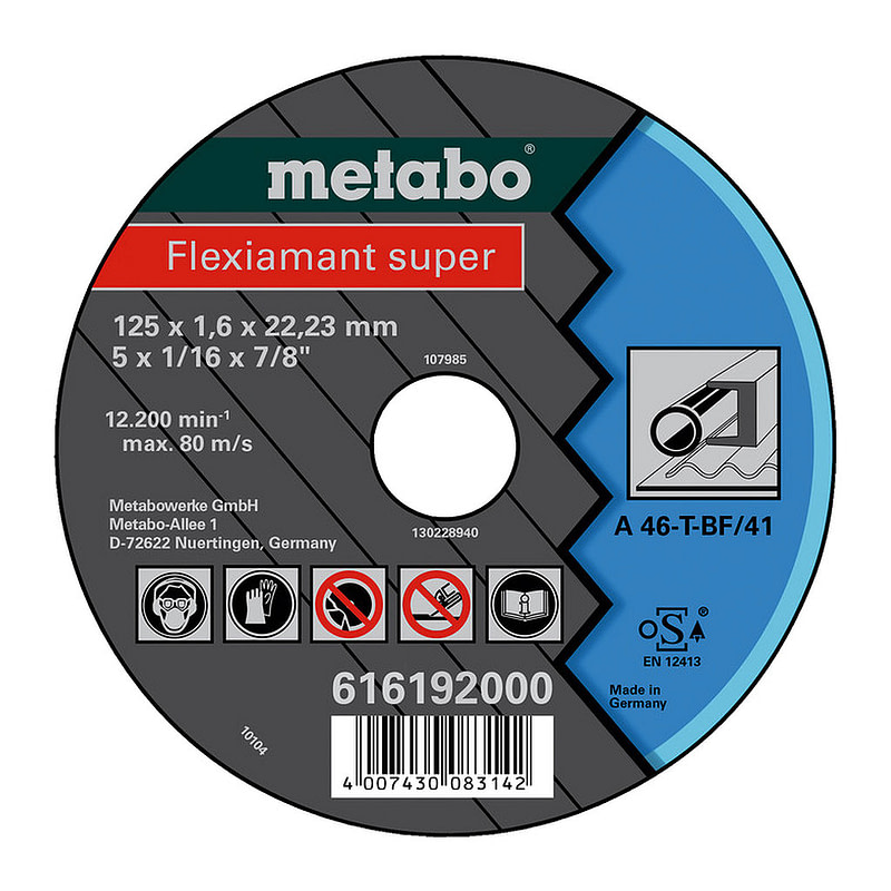 Metabo 616192000 - Flexiarapid super 125x1,6x22,23 oceľ, TF 41