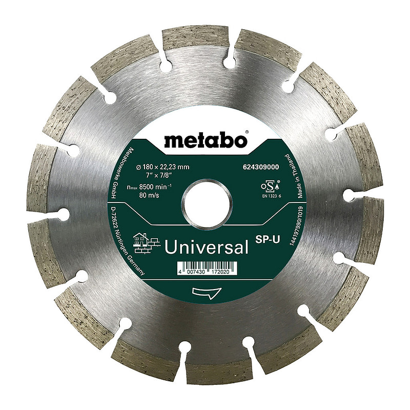 Metabo 624309000 - Diamantový rezný kotúč - SP - U, 180x22,23 mm