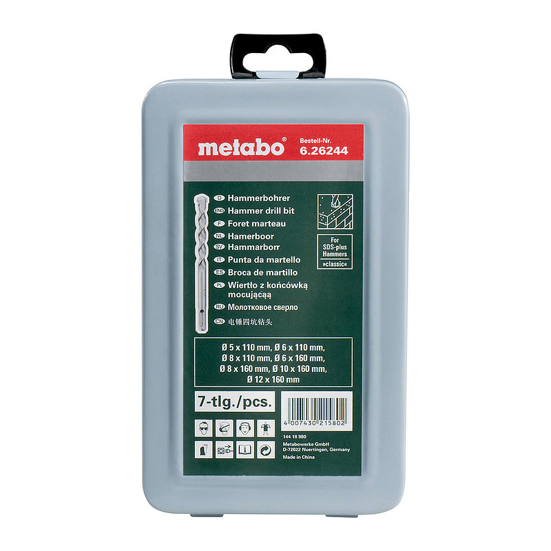 Metabo 626244000 - Súprava vrtákov SDS-plus Classic, 7-dielna