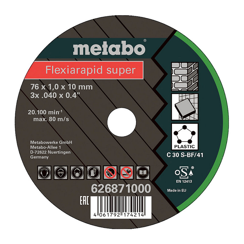 Metabo 626871000 - 5 Flexiarapid Super 76x1,0x10,0 mm Universal