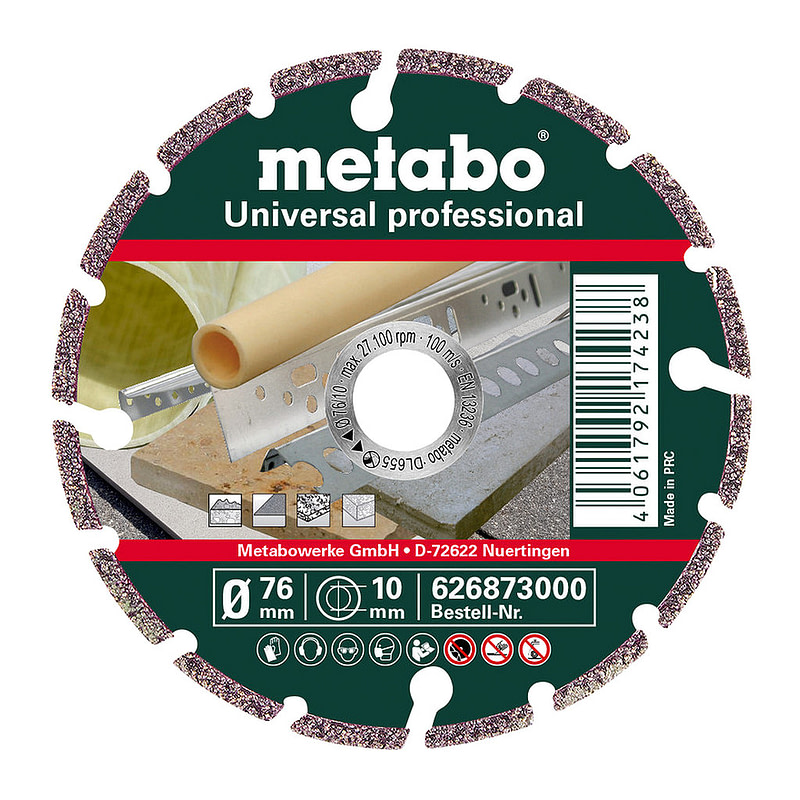 Metabo 626873000 - Diamantový rezací kotúč 76x10,0mm, „UP“, Universal „professional“