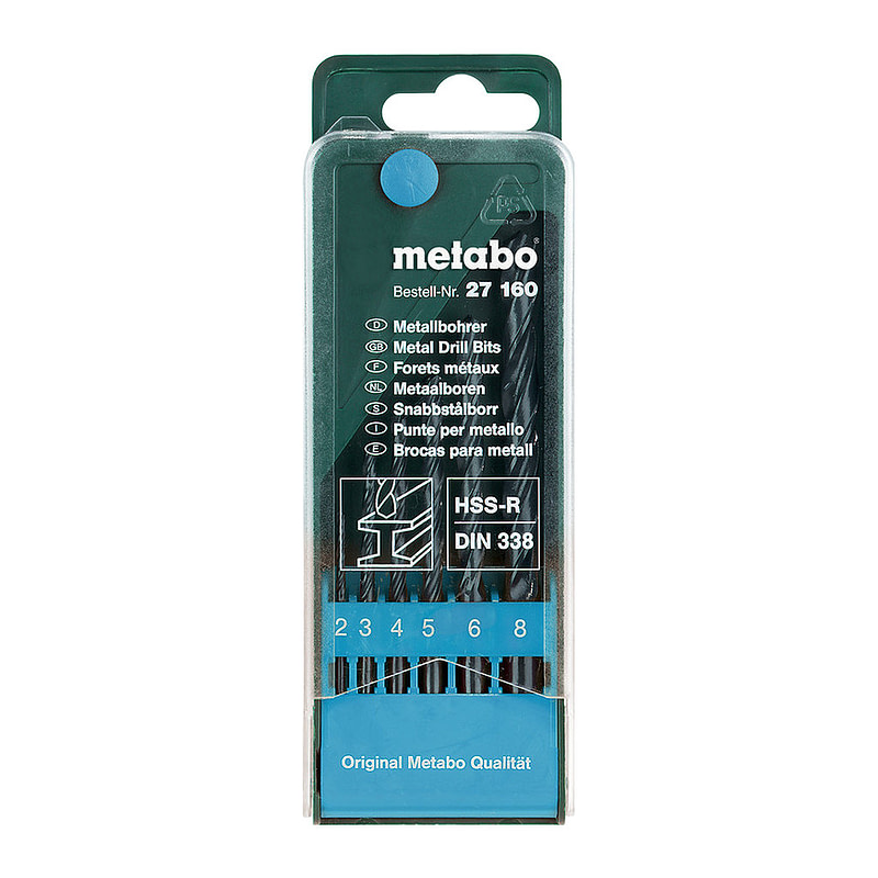 Metabo 627160000 - Kazeta s vrtákmi HSS-R, 6-dielna