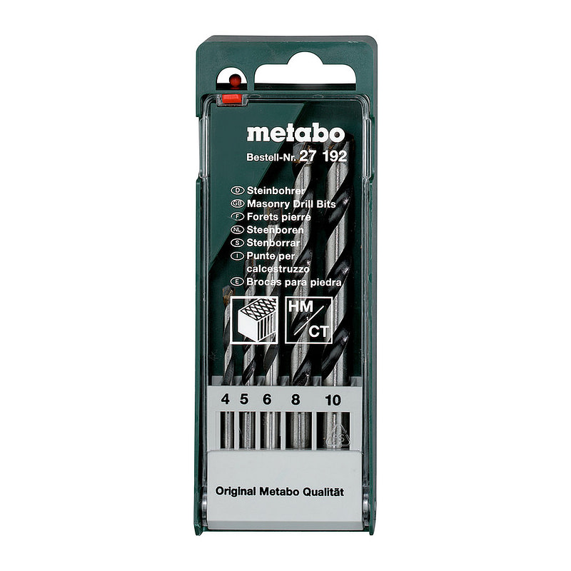 Metabo 627192000 - Kazeta s vrtákmi do kameňa, 5-dielna