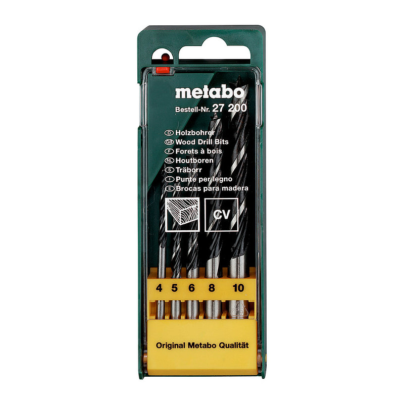 Metabo 627200000 - Kazeta s vrtákmi do dreva, 5-dielna
