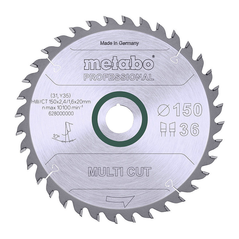 Metabo 628000000 - Pílový list „multi cut - professional“, 150x20, Z36 WZ 10°