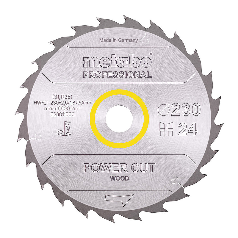 Metabo 628011000 - Pílový list „power cut wood - professional“, 230x30, Z24 WZ 20°