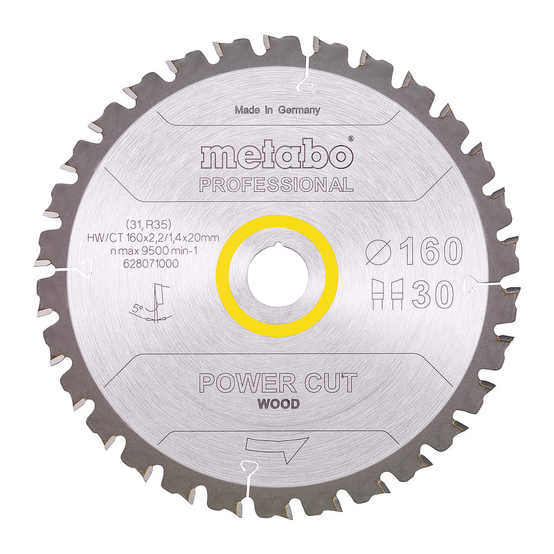 Metabo 628071000 - Pílový list „power cut wood - professional“, 160x20, Z30 WZ 5°