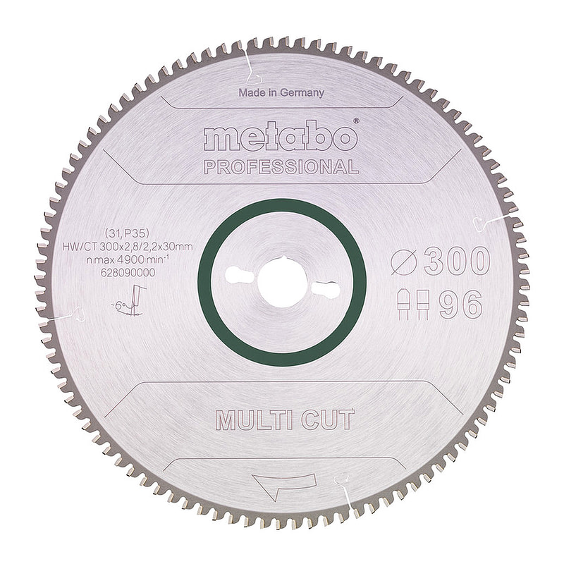 Metabo 628090000 - Pílový list „multi cut - professional“, 300x30 Z96 FZ/TZ, 6°neg.