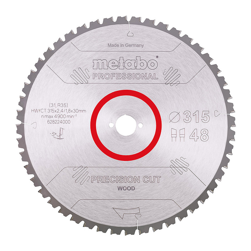 Metabo 628224000 - Pílový list „precision cut wood - professional“, 315x30, Z48 WZ 5° neg.