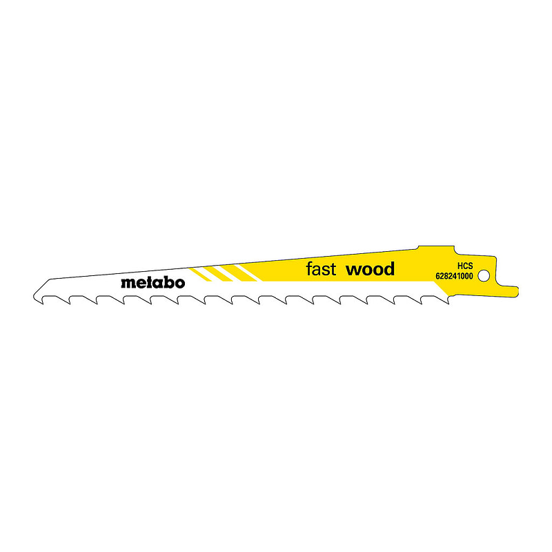 Metabo 628241000 - 5 pílových listov do šabľovej píly „fast wood“ 150 x 1,25 mm