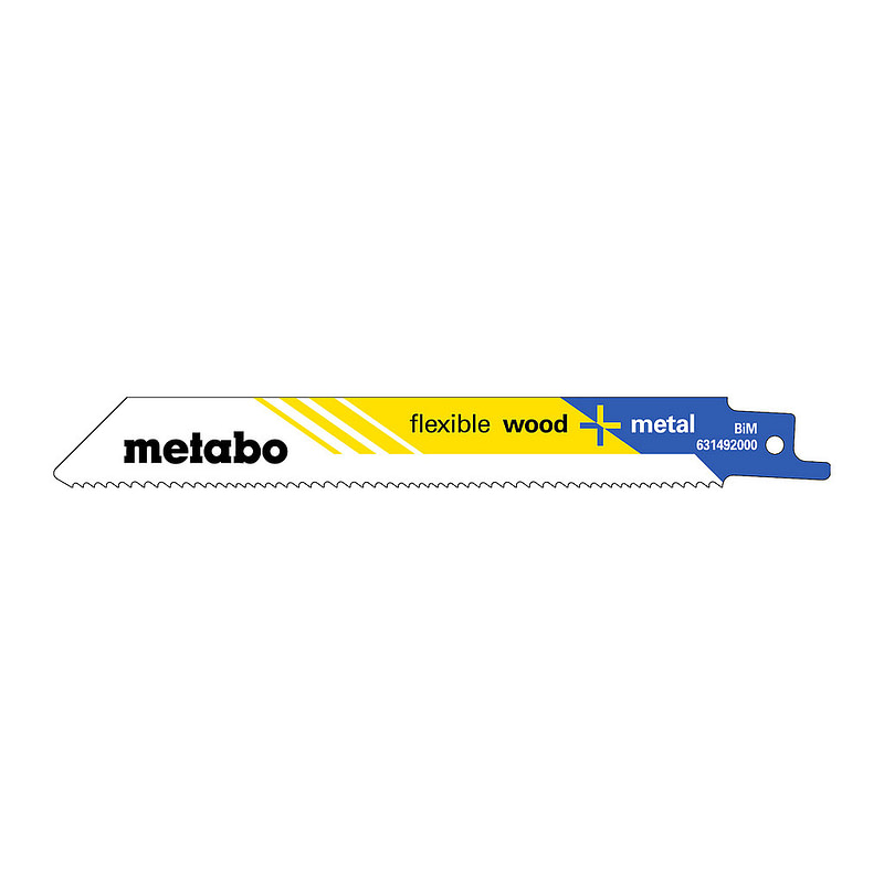 Metabo 631492000 - 5 pílových listov do šabľovej píly „flexible wood + metal“ 150 x 0,9 mm