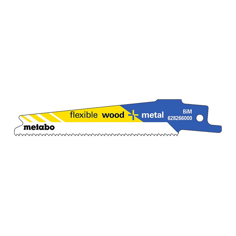 Metabo 628266000 - 5 pílových listov do šabľovej píly „flexible wood + metal“ 100 x 0,9 mm