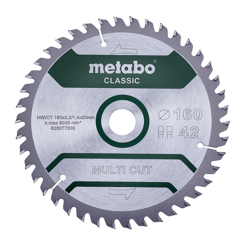 Metabo 628277000 - Pílový list „multi cut - classic“, 160x20 Z42 FZ/TZ 5°