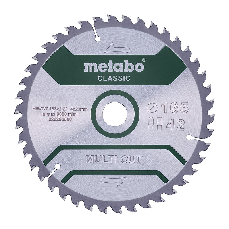 Metabo 628280000 - Pílový list „multi cut - classic“, 165x20 Z42 FZ/TZ 5°