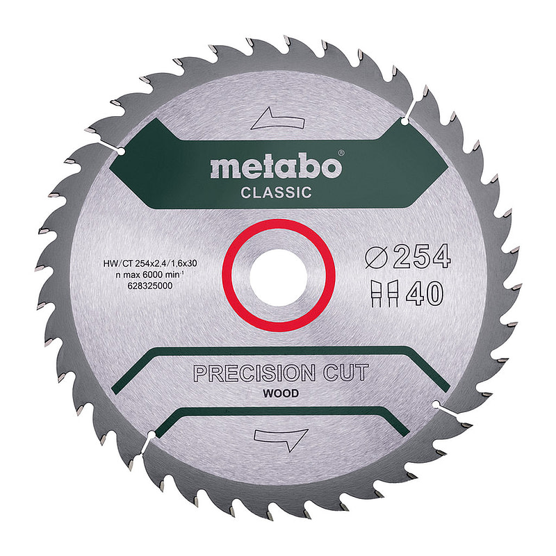 Metabo 628326000 - Pílový list „precision cut wood - classic“, 254x30 Z40 WZ 20° /B