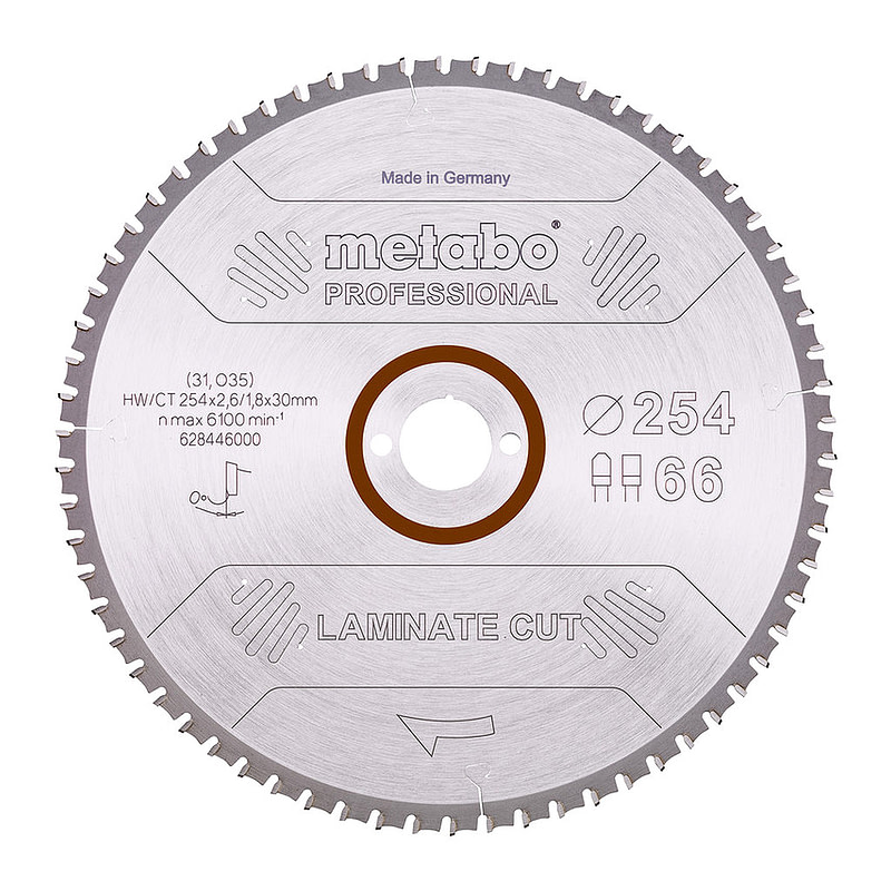 Metabo 628446000 - Pílový list „laminate cut - professional“, 254x30 Z66 FZ/TZ 0°