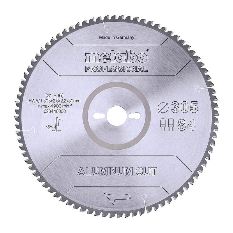 Metabo 628448000 - Pílový list „aluminium cut - professional“, 305x30 Z84 FZ/TZ 5°neg