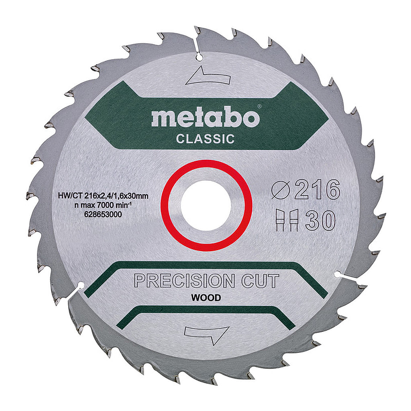 Metabo 628653000 - Pílový list „cordless cut wood - classic“, 216x30 Z30 WZ 22° /B