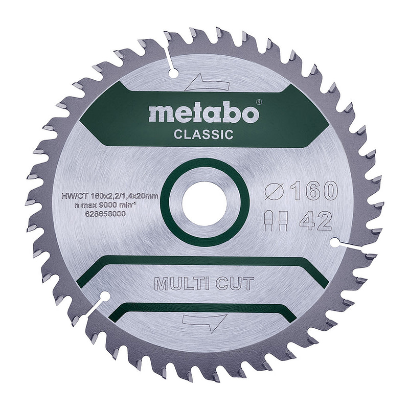 Metabo 628658000 - Pílový list „multi cut - classic“, 160x20 Z42 FZ/TZ 5° /B