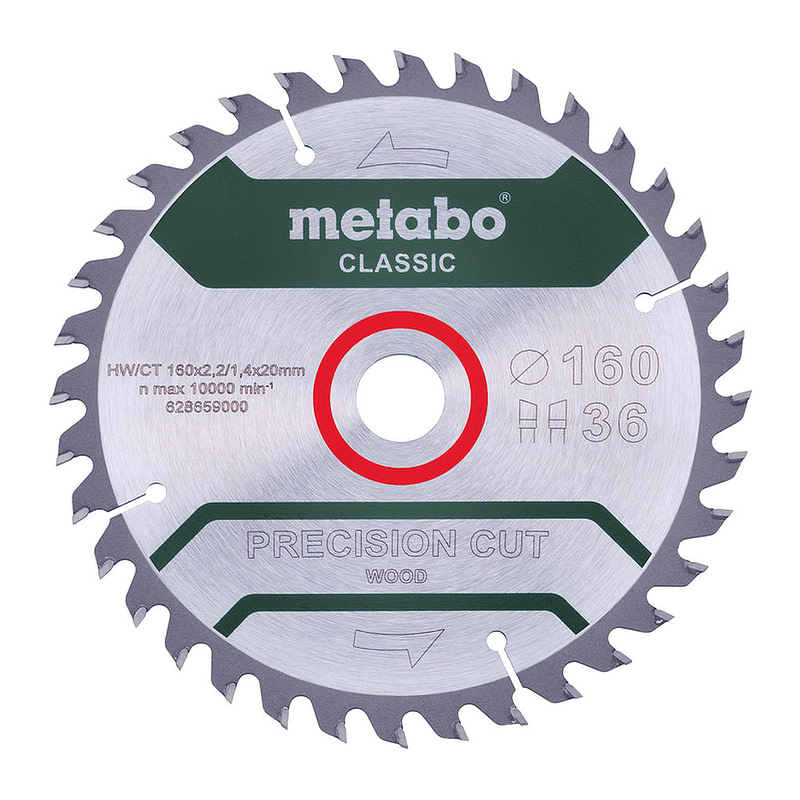 Metabo 628659000 - Pílový list „cordless cut wood - classic“, 160x20 Z36 WZ 10° /B