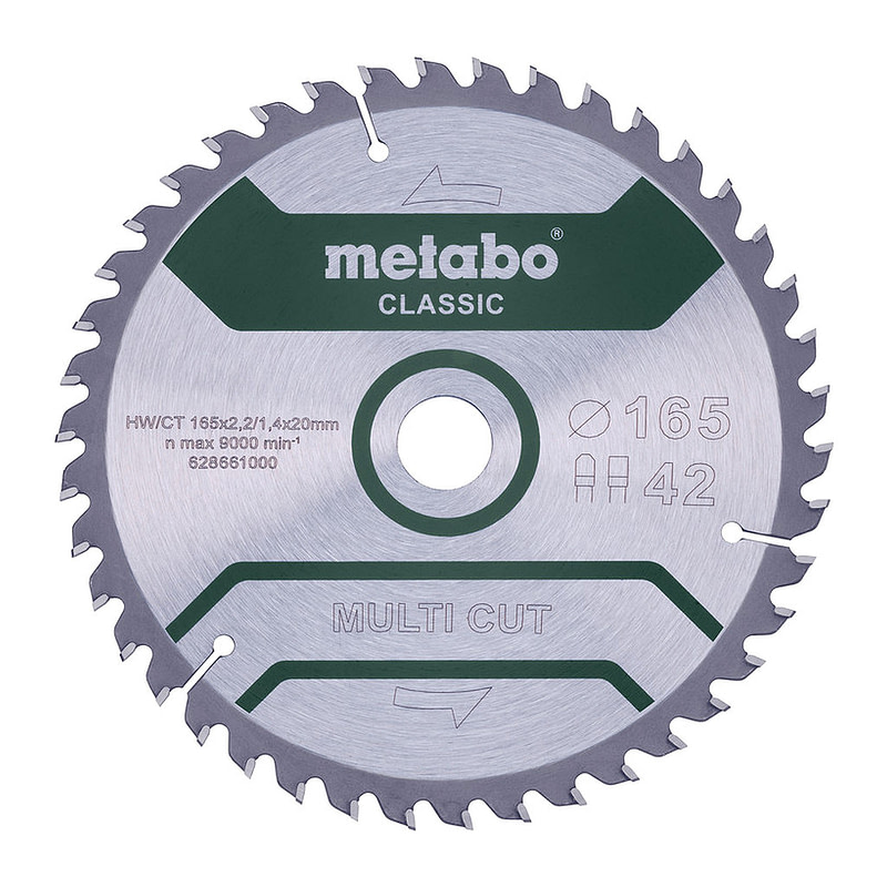 Metabo 628661000 - Pílový list „multi cut - classic“, 165x20 Z42 FZ/TZ 5° /B