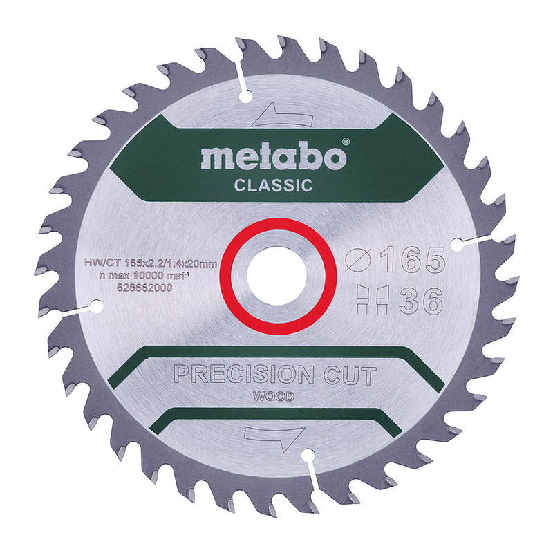 Metabo 628662000 - Pílový list „precision cut wood - classic“, 165x20 Z36 WZ 15° /B