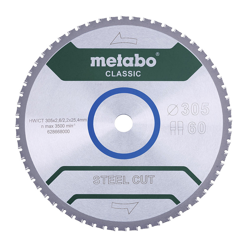 Metabo 628668000 - Pílový kotúč „steel cut – classic“, 305x25,4 Z60 FZ/FA 4°