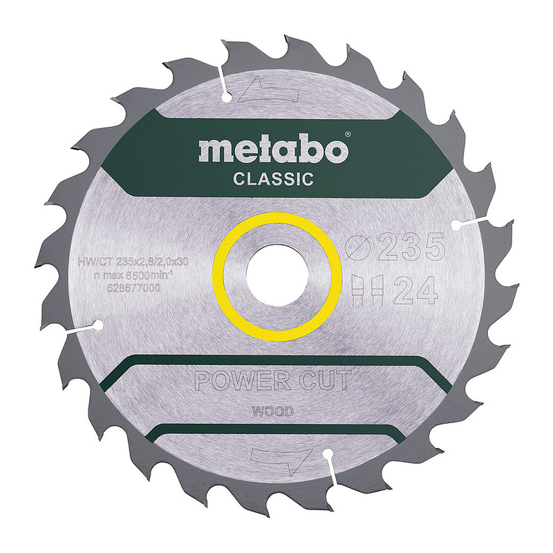 Metabo 628678000 - Pílový list „power cut wood - classic“, 235x30, Z24 WZ 18° /B