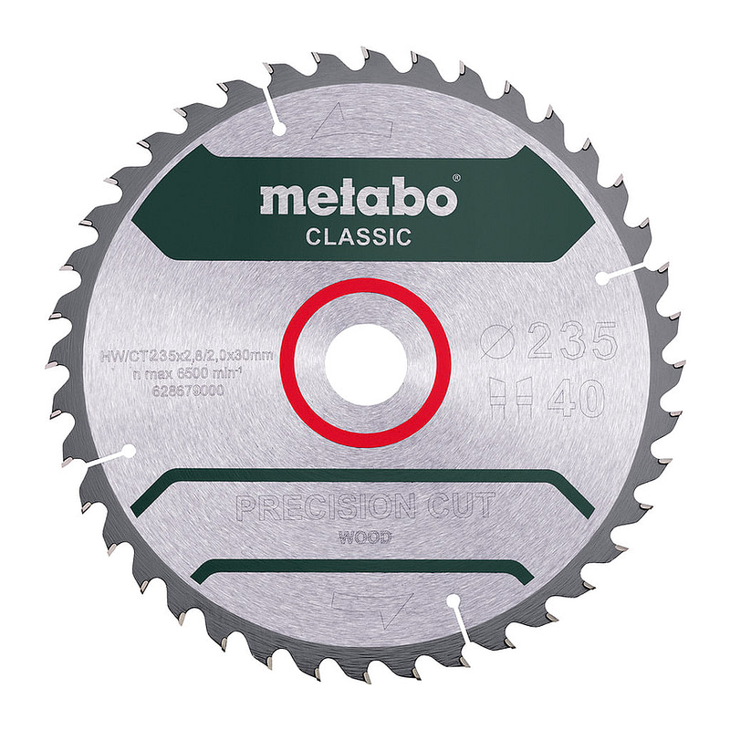 Metabo 628680000 - Pílový list „precision cut wood - classic“, 235x30 Z40 WZ 15° /B