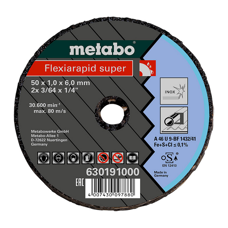 Metabo 630195000 - Flexiarapid Super 76x1,0x6,0 Inox