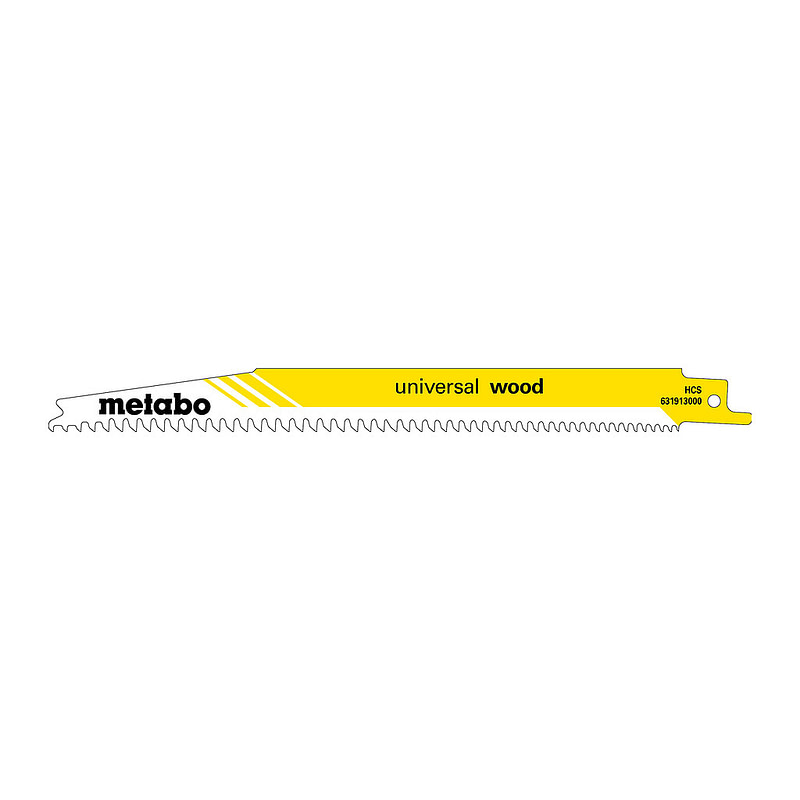Metabo 631913000 - 5 pílových listov do šabľovej píly „universal wood“ 200 x 1,25 mm