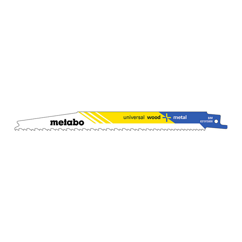 Metabo 631915000 - 5 pílových listov do šabľovej píly „universal wood + metal“ 200 x 1,25 mm