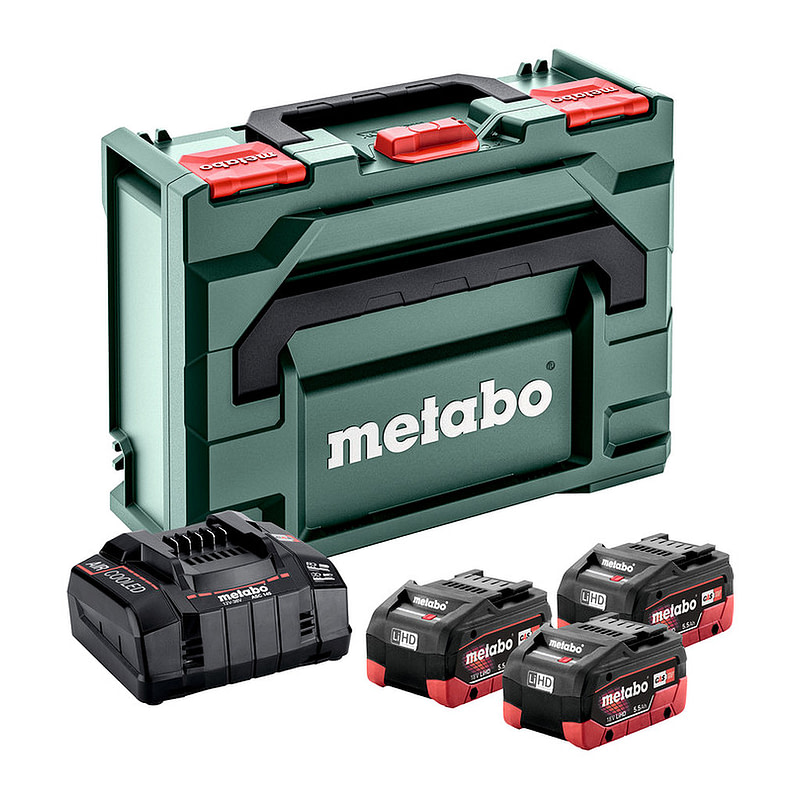 Metabo 685069000 - Základná súprava 3 x LiHD 5,5 Ah + metaBOX 145