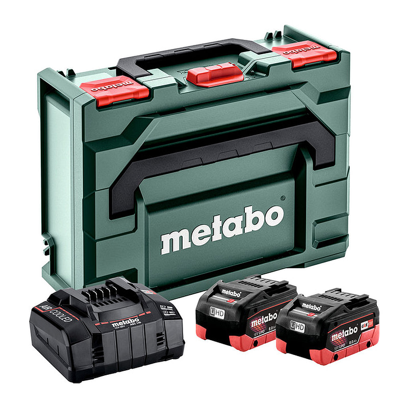 Metabo 685131000 - Základná súprava 2 x LiHD 8,0 Ah + metaBOX 145