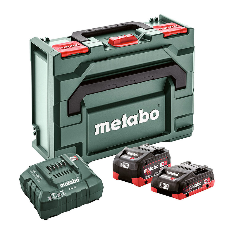 Metabo 685136000 - Základná súprava LiHD 1 x 4,0 Ah + 1 x 5,5 Ah + metaBOX 145
