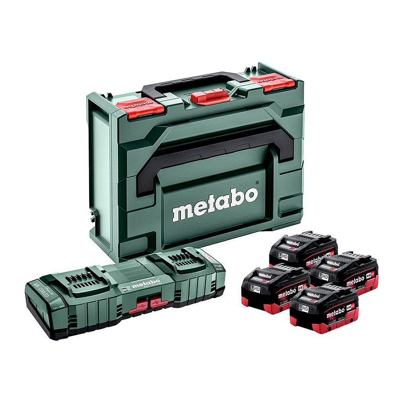 Metabo 685143000 - Základná súprava 4x LiHD 10Ah + ASC 145 DUO + metaBOX