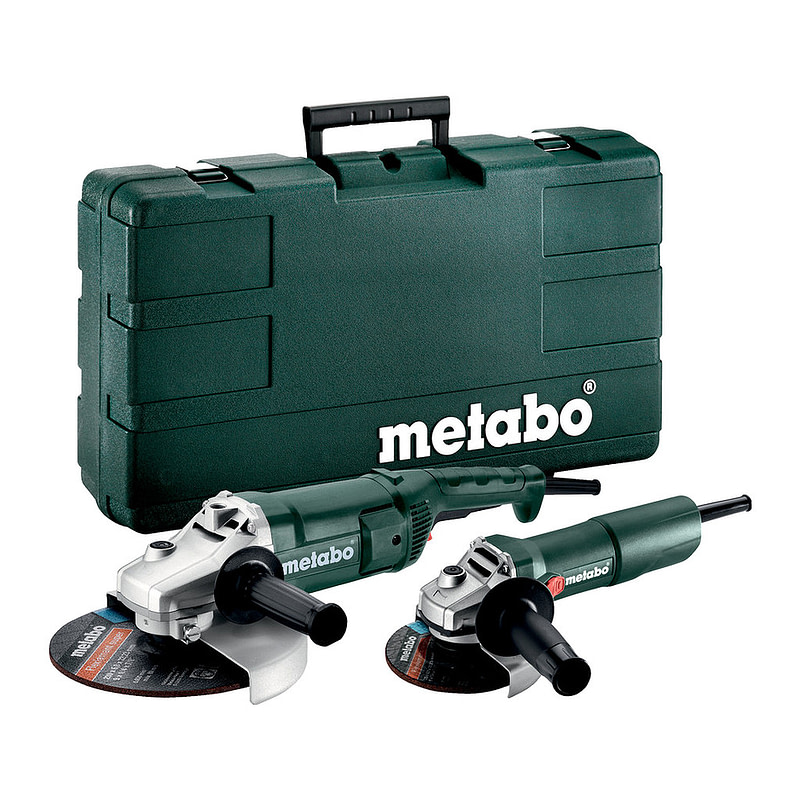 Metabo 685172500 - Combo Set WE 2200-230 + W 750-125 - Sieťový stroj v súprave, Kufor z umelej hmoty