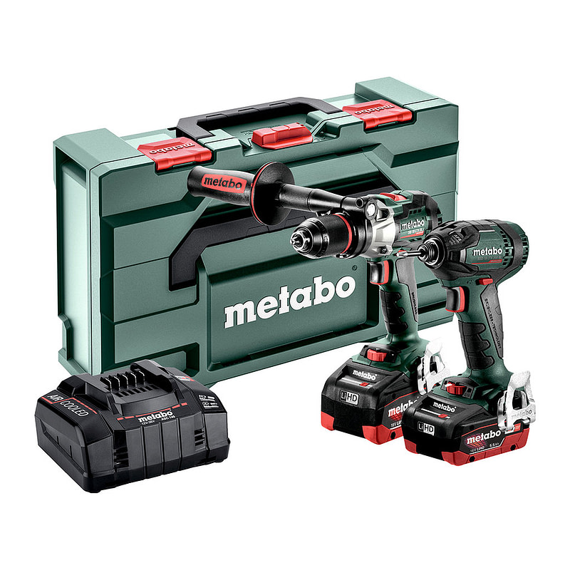 Metabo 685184000 - Combo Set 2.1.15 18 V BL - AKU stroje v súprave, 18V, metaBOX 165 L, SB 18 LTX BL I + SSD 18 LTX 200 BL