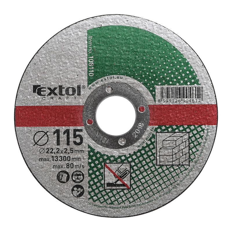 Extol Craft 108110 - Kotúč rezný na kameň 5ks, 115x2,5mm