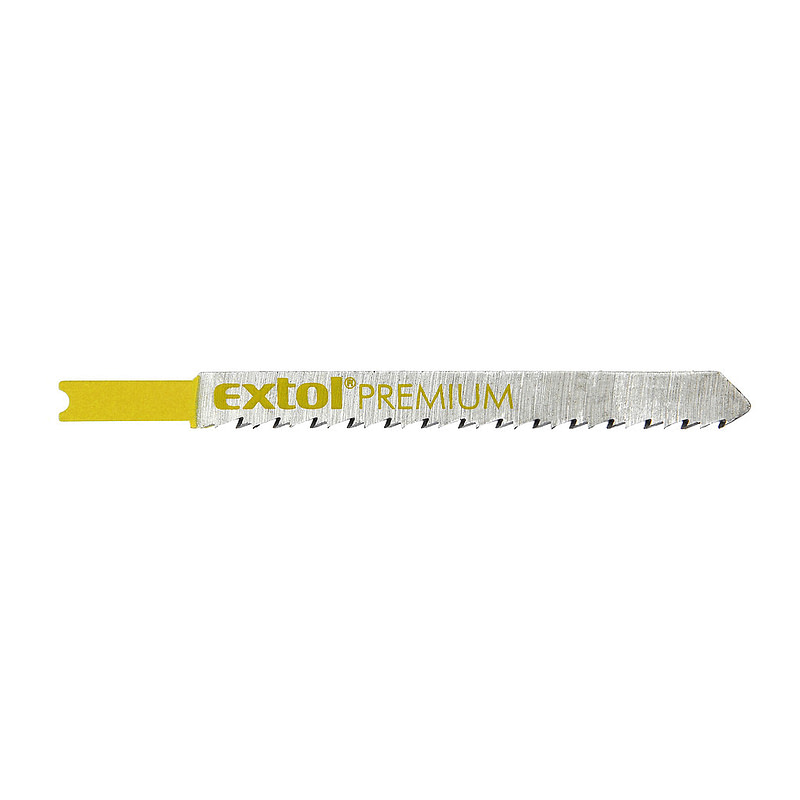 Extol Premium 8805501 - List pílový do priamočiarej pílky 5ks, HCS 75mm, čistý rez, úchyt UNIVERSAL