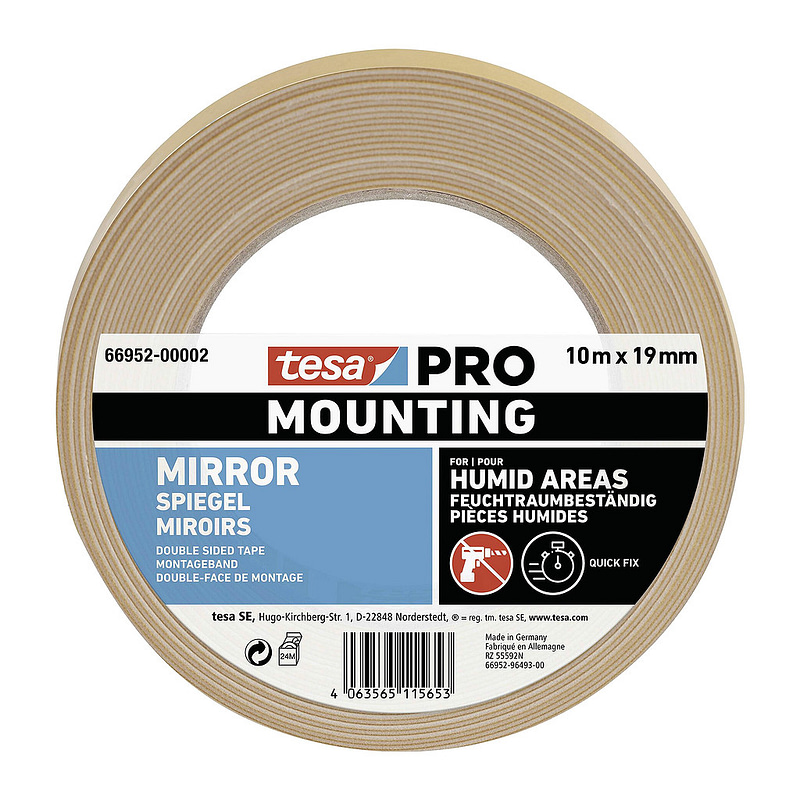Tesa 96952 - Páska montážna na zrkadlá 66952, 19mm x 10m
