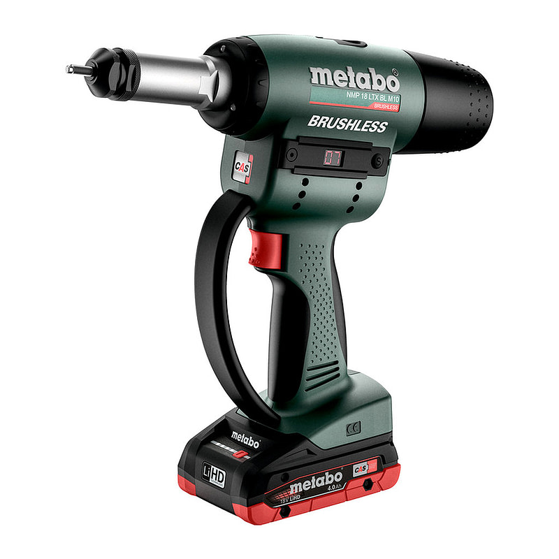 Metabo 601788800 - NMP 18 LTX BL M10 - AKU nitovacia pištoľ, 18V 2x4Ah LiHD, Nabíjačka ASC 55, metaBOX 145 M