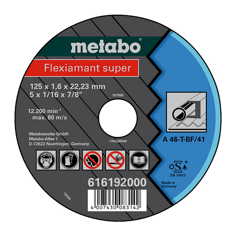 Metabo 616192000 - Flexiarapid super 125x1,6x22,23 oceľ, TF 41