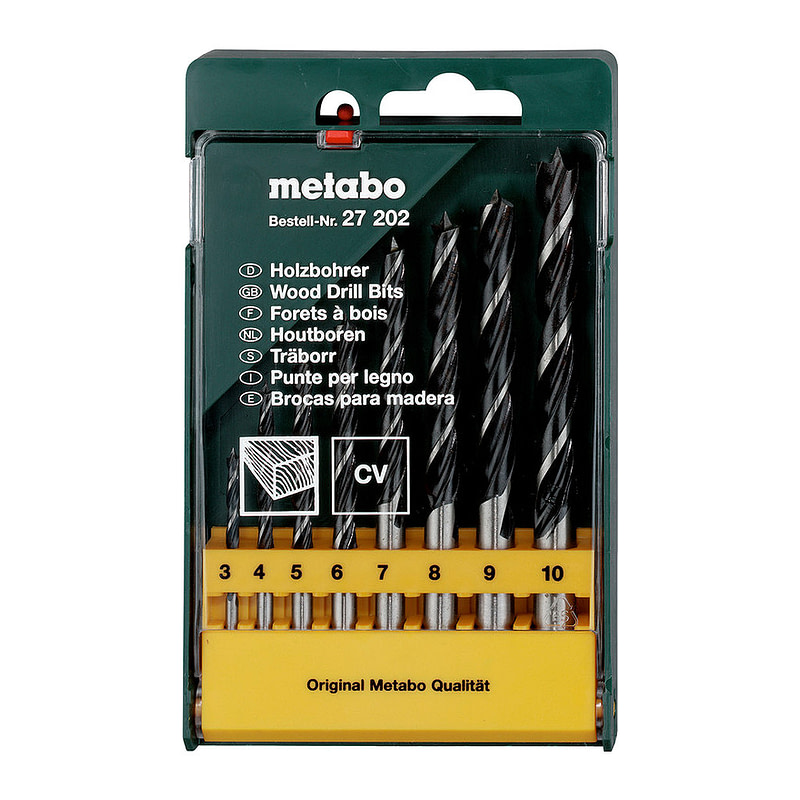 Metabo 627202000 - Kazeta s vrtákmi do dreva, 8-dielna