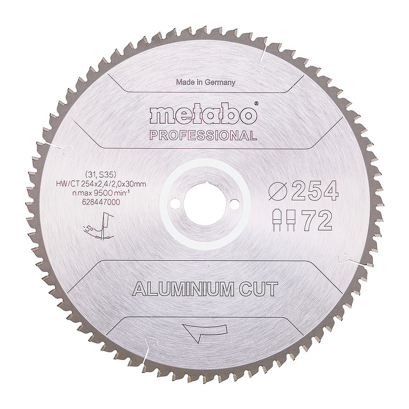 Metabo 628447000 - Pílový list „aluminium cut - professional“, 254x30 Z72 FZ/TZ 5°neg